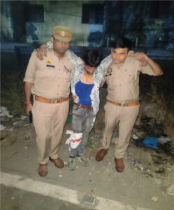 गाजियाबाद पुलिस से मुठभेड़ में दिल्ली का बदमाश घायल
